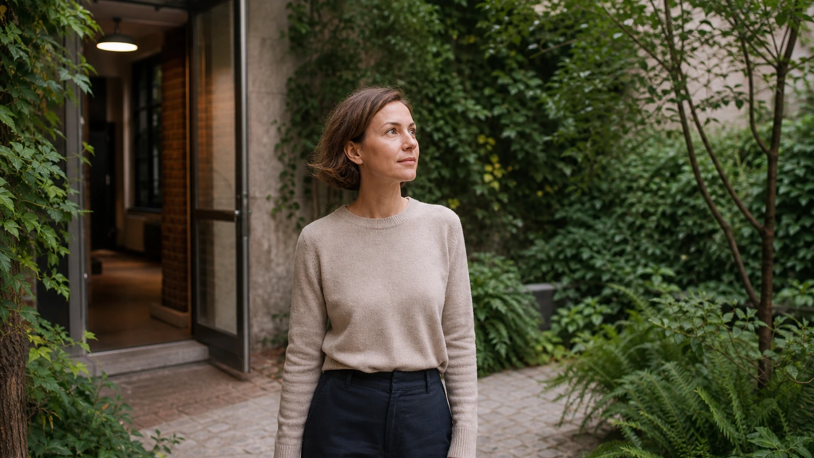 An adult discusses a possible career transition with a guidance adviser